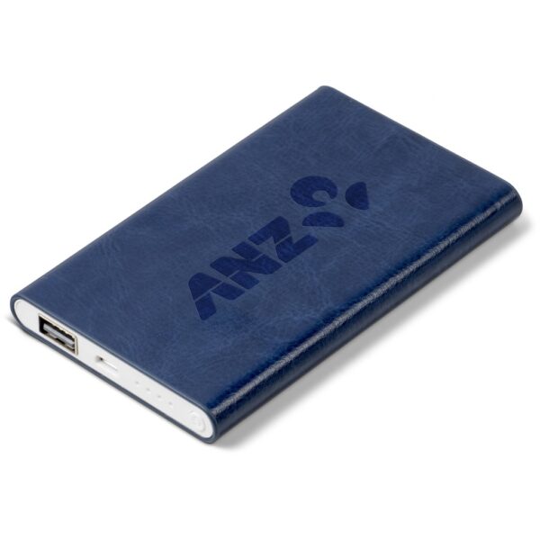 Renaissance Slim Power Bank - 4,000mAh - Navy - Image 2