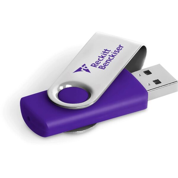 Axis Glint Flash Drive - 8GB - Purple - Image 2