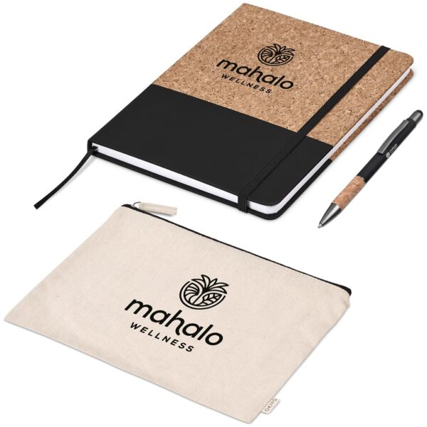 Okiyo Denki Cork Notebook & Pen Set - Image 2