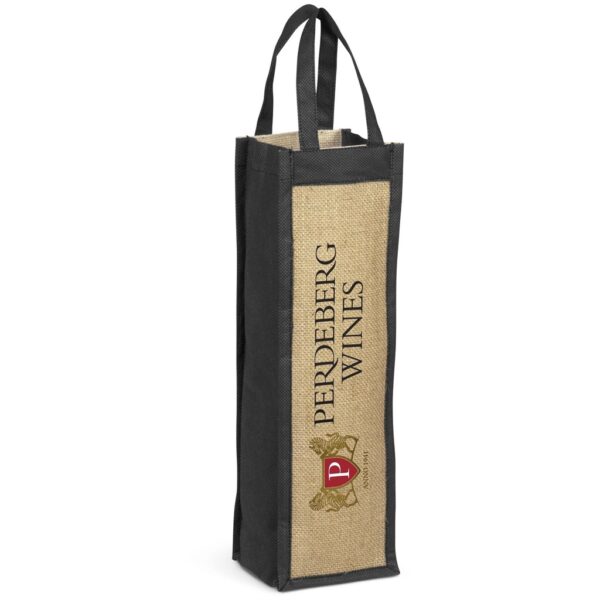 Bordeaux Jute Wine Tote - Image 2