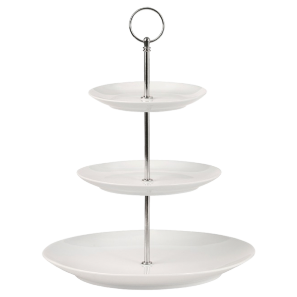 White Basics 3 Tiered Cake Stand