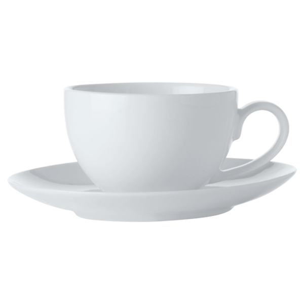 White Basics Coupe Demi Cup and Saucer 100ml