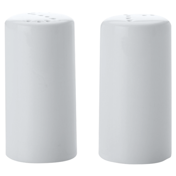 White Basics Cylindrical Salt & Pepper