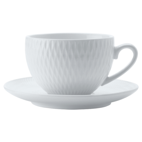 White Basics Diamonds Demi Cup and Saucer 90ml