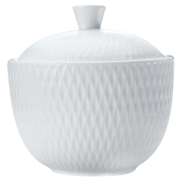 White Basics Diamonds Sugar Bowl