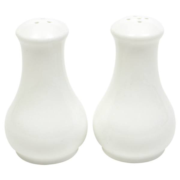 White Basics Fluted Salt & Pepper