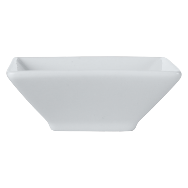 White Basics Square Footed Sauce Dish