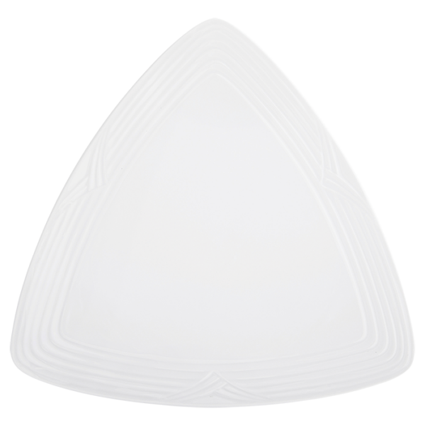 Arctic White Triangle Plate