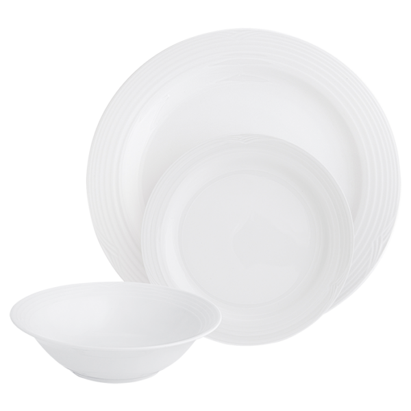 Arctic White 12 Piece Dinner Set