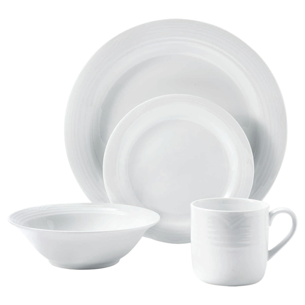 Arctic White 16 Piece Dinner Set