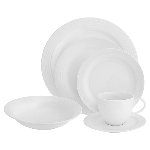 Arctic White 36 Piece Dinner Set