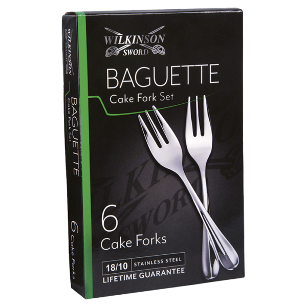 Baguette 6 Piece Cake Fork Set