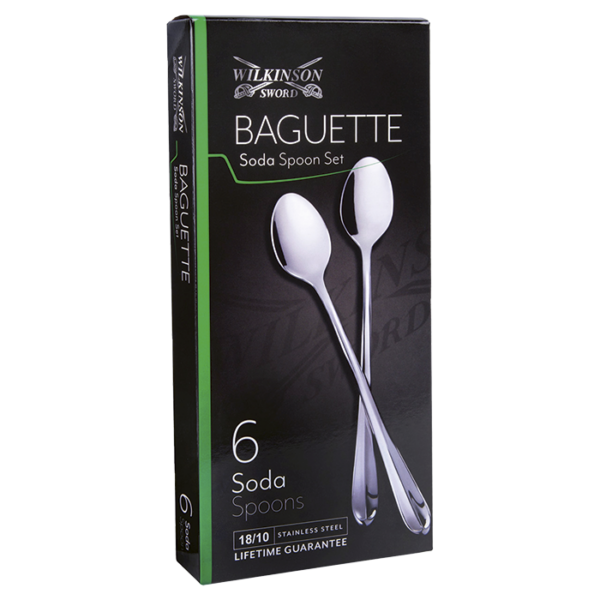 Baguette 6 Piece Soda Spoon Set