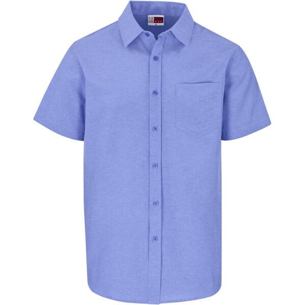 Mens Short Sleeve Oxford Shirt - Image 3