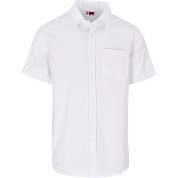 Mens Short Sleeve Oxford Shirt - Image 4