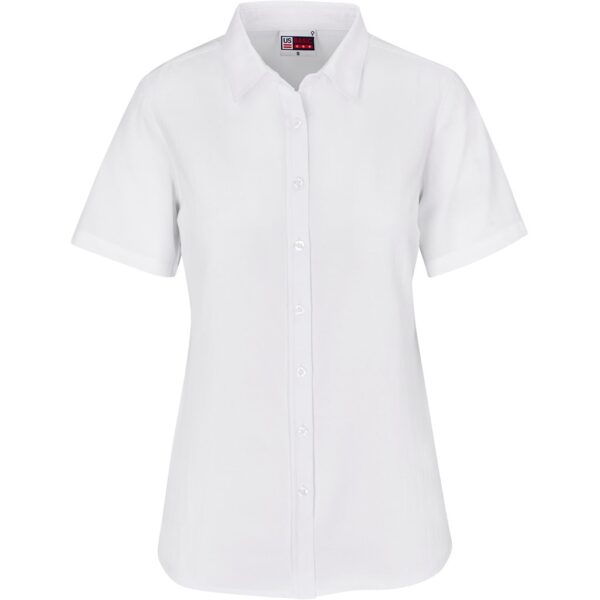 Ladies Short Sleeve Oxford Shirt - Image 4