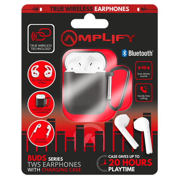 Amplify Buds Series True Wireless Earphones with Accessories