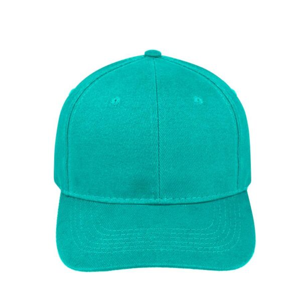 V6009AQUA - 6 Panel Brushed Cotton Cap - Aqua