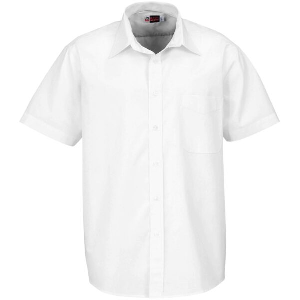 Mens Short Sleeve Washington Shirt - White - Image 2