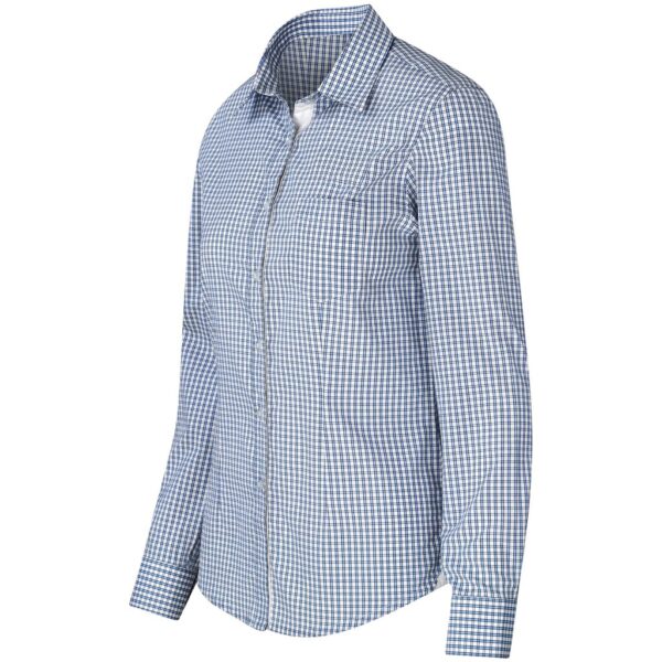 Ladies Long Sleeve Kenton Shirt - Light Blue - Image 2