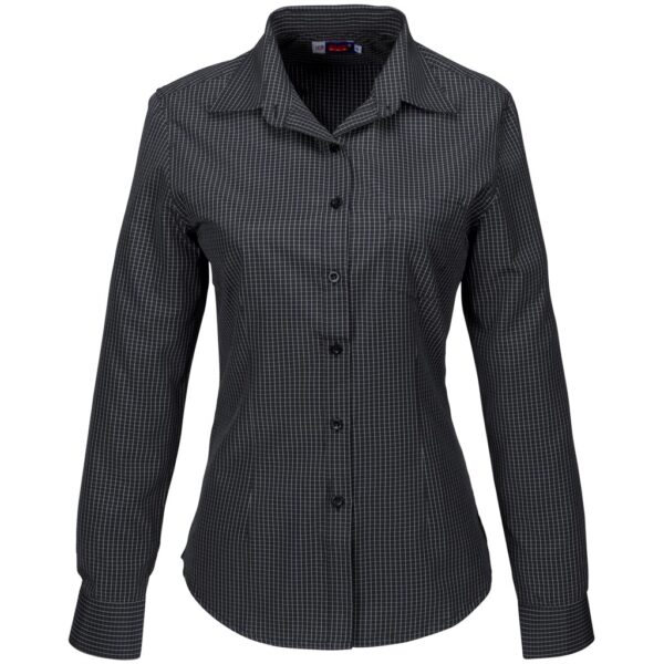 Ladies Long Sleeve Huntington Shirt - Black - Image 2