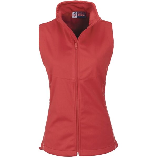 Ladies Cromwell Softshell Bodywarmer - Red - Image 2