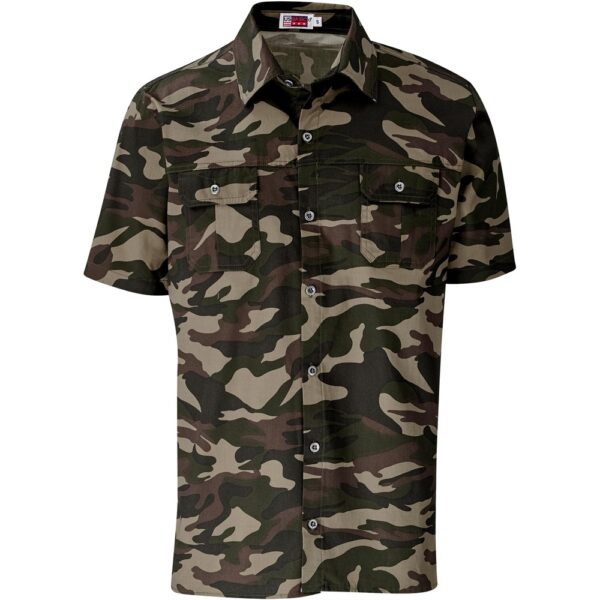 Mens Short Sleeve Wildstone Shirt - Camouflage - Image 2