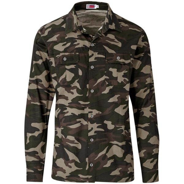 Mens Long Sleeve Wildstone Shirt - Camouflage - Image 2