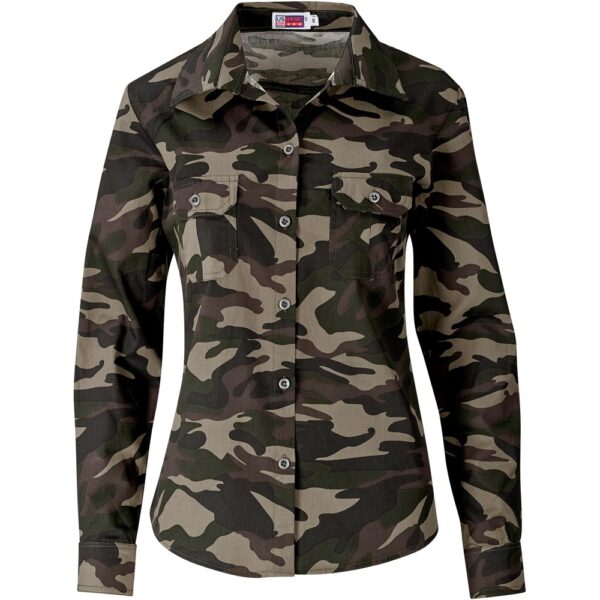 Ladies Long Sleeve Wildstone Shirt - Camouflage - Image 2