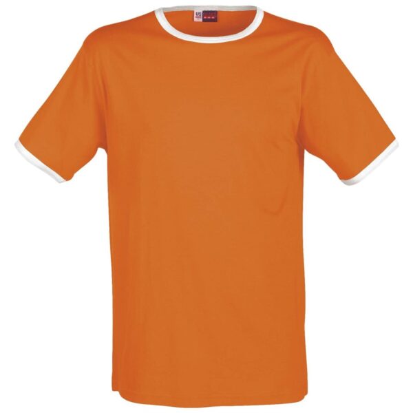 Mens Adelaide Contrast T-Shirt - Orange - Image 2