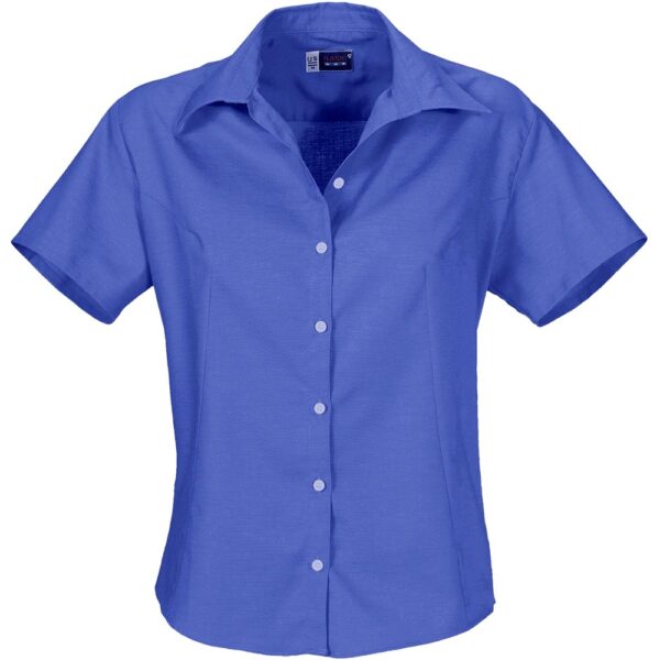 Ladies Short Sleeve Aspen Shirt - New Blue - Image 2