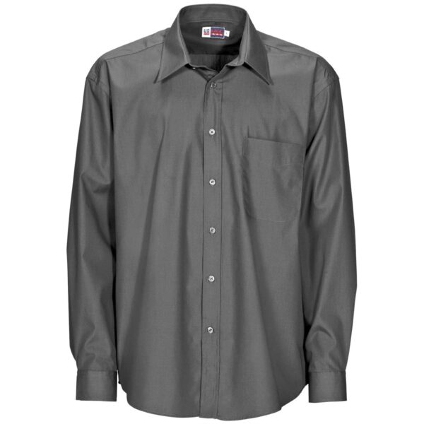 Mens Long Sleeve Washington Shirt - Grey - Image 2