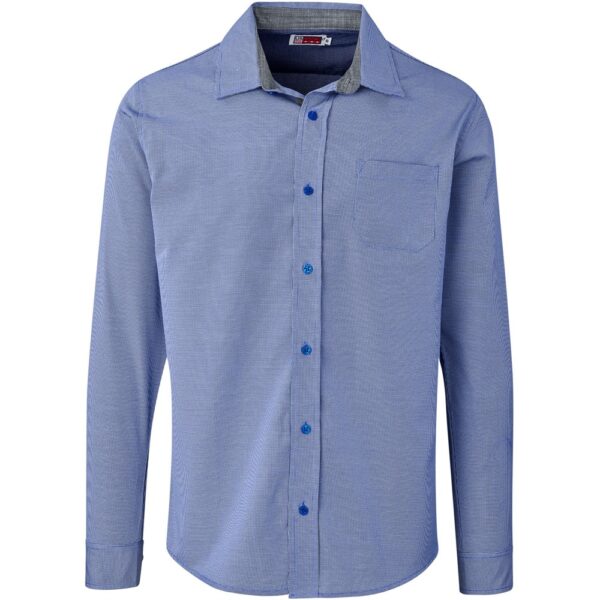 Mens Long Sleeve Coventry Shirt - Royal Blue - Image 2