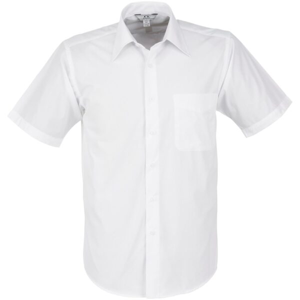 Mens Short Sleeve Metro Shirt - White - Image 2