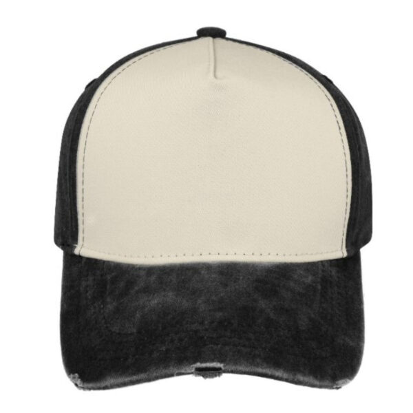 F21500BLACK/STN - Pigment Washed 5 Panel - Black