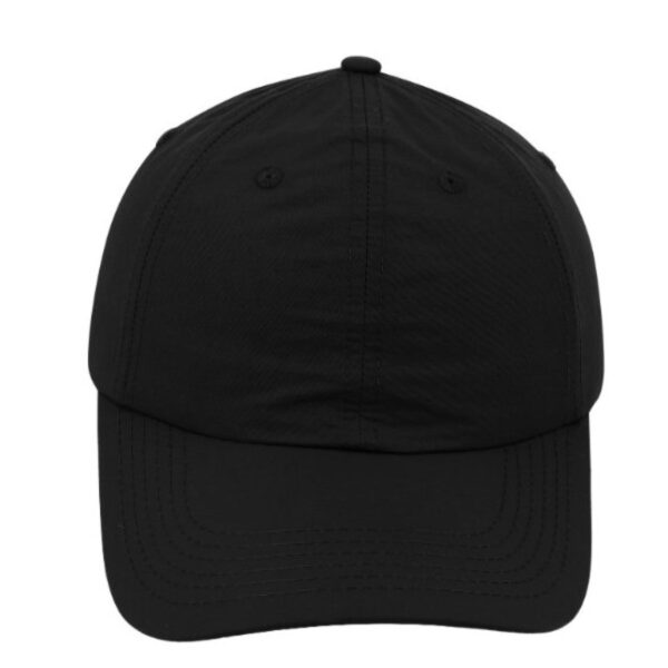 F23600BLACK - Crushed Nylon 6 Panel Cap - Black