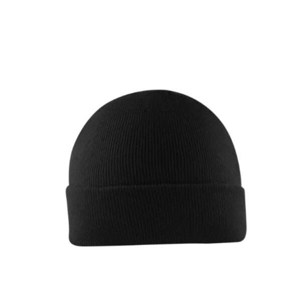 U22902BLACK - Viscose Cuffed Beanie - Black