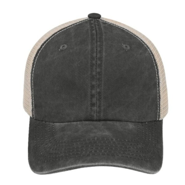 F22600BLACK - Max Wash 6 Panel Trucker - Black