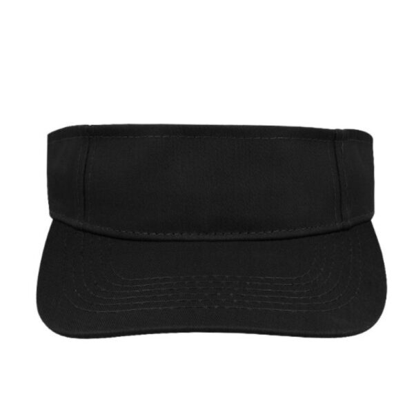 6052BLACK - Twill Visor - Black