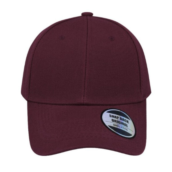 S17607BURGUNDY - American Curved Peak - Burgundy