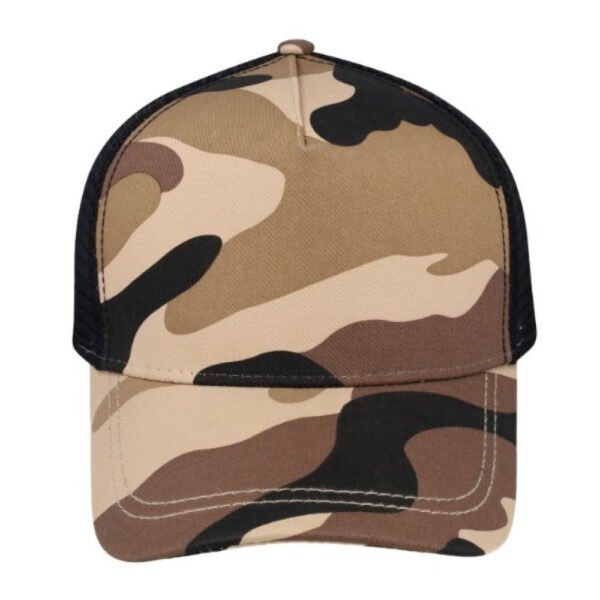 5003CABROWN/BL - MAC Trucker Cap - Camo Brown/Black