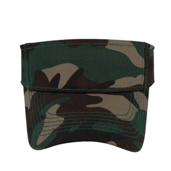 6052CAGREEN - Twill Visor - Camo Green