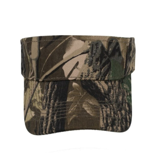 6052CAMOTHORN - Twill Visor - Camo Thorn