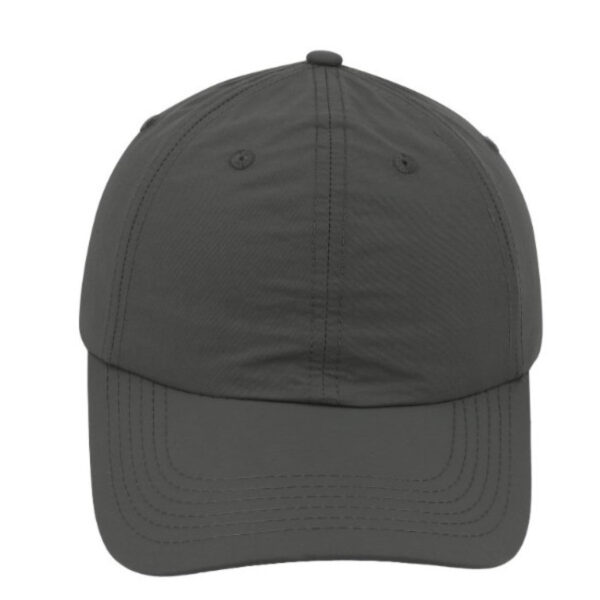 F23600CHARCOAL - Crushed Nylon 6 Panel Cap - Charcoal