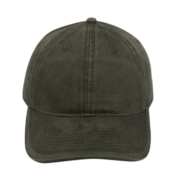 23603CHARCOAL - Dual Tone Oil Skin 6 Panel Cap - Charcoal