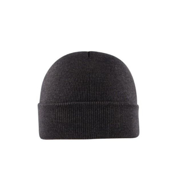 U22902CHARCOAL - Viscose Cuffed Beanie - Charcoal