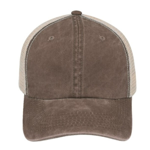 F22600CHOCOLATE - Max Wash 6 Panel Trucker - Chocolate