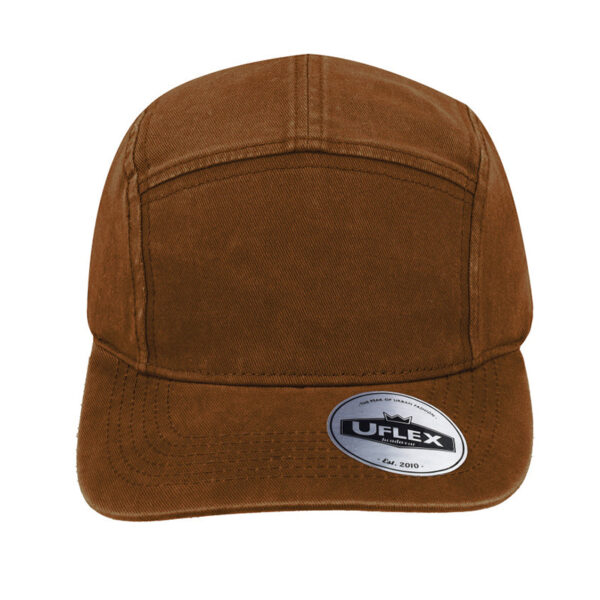 U22505COPPER - 5 Panel Washed Cotton Cap - Copper