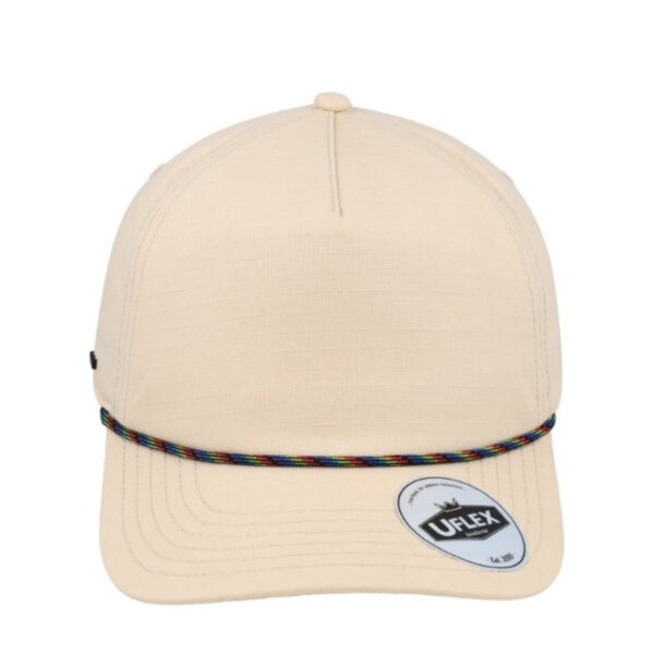 U23508STONE/BRC - 5 Panel Ripstop Unstructured - Cream/Multi