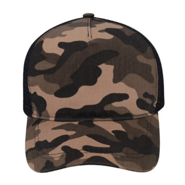 5003DESERTCA/BL - MAC Trucker Cap - Desert camo/Black